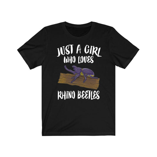 Just A Girl Who Loves Rhino Beetles Shirt - rhino beetle print design
