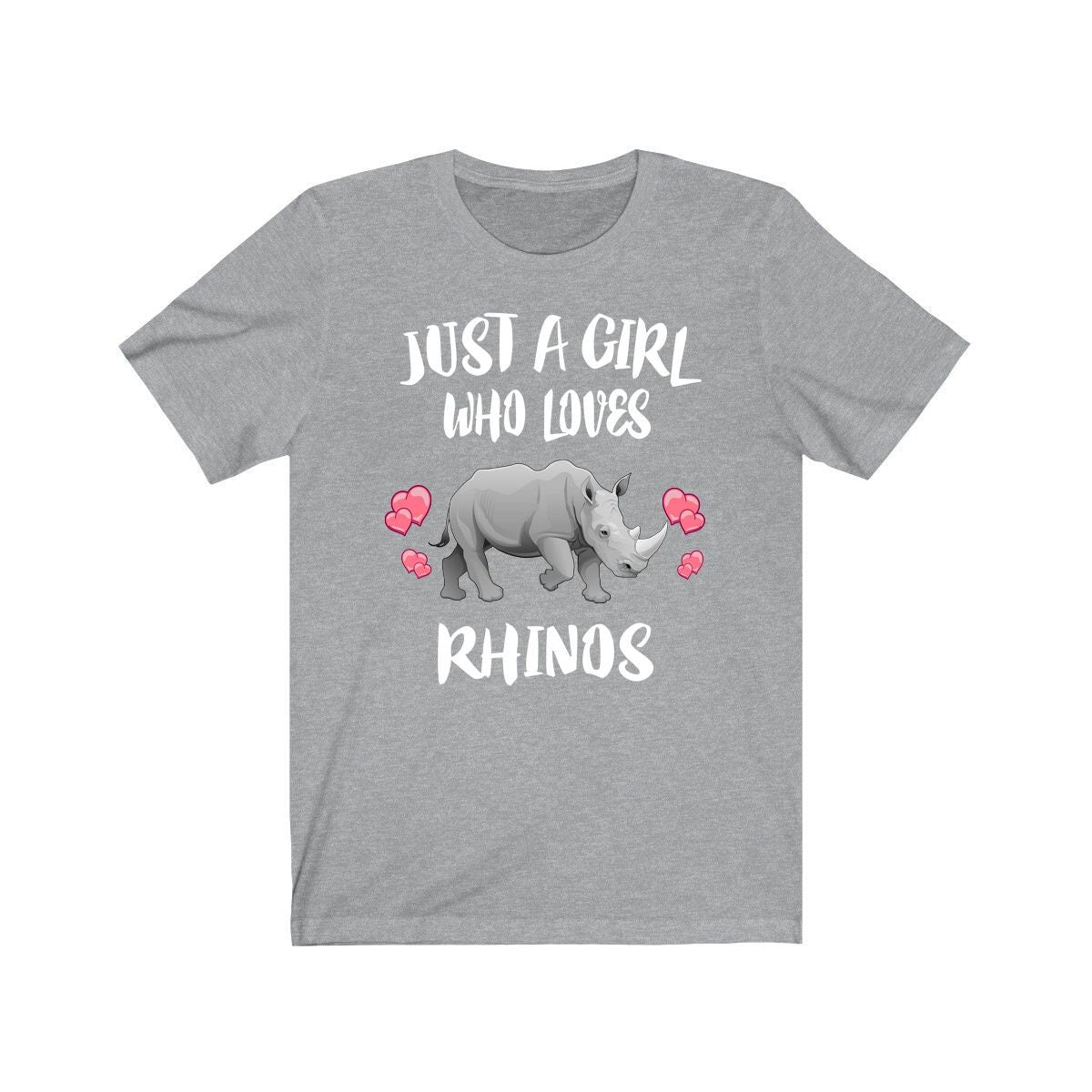 Just A Girl Who Loves Rhinos Shirt, Rhino Lover Shirt, Rhino Lover Gift, Rhino Shirt, African Rhino, Animal Adult Kids Image 2