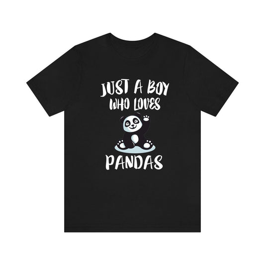 Just A Boy Who Loves Pandas Shirt - panda print design