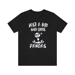 Just A Boy Who Loves Pandas Shirt - panda print design