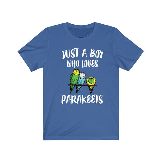 Just A Boy Who Loves Parakeets Budgie Shirt - parakeet print design