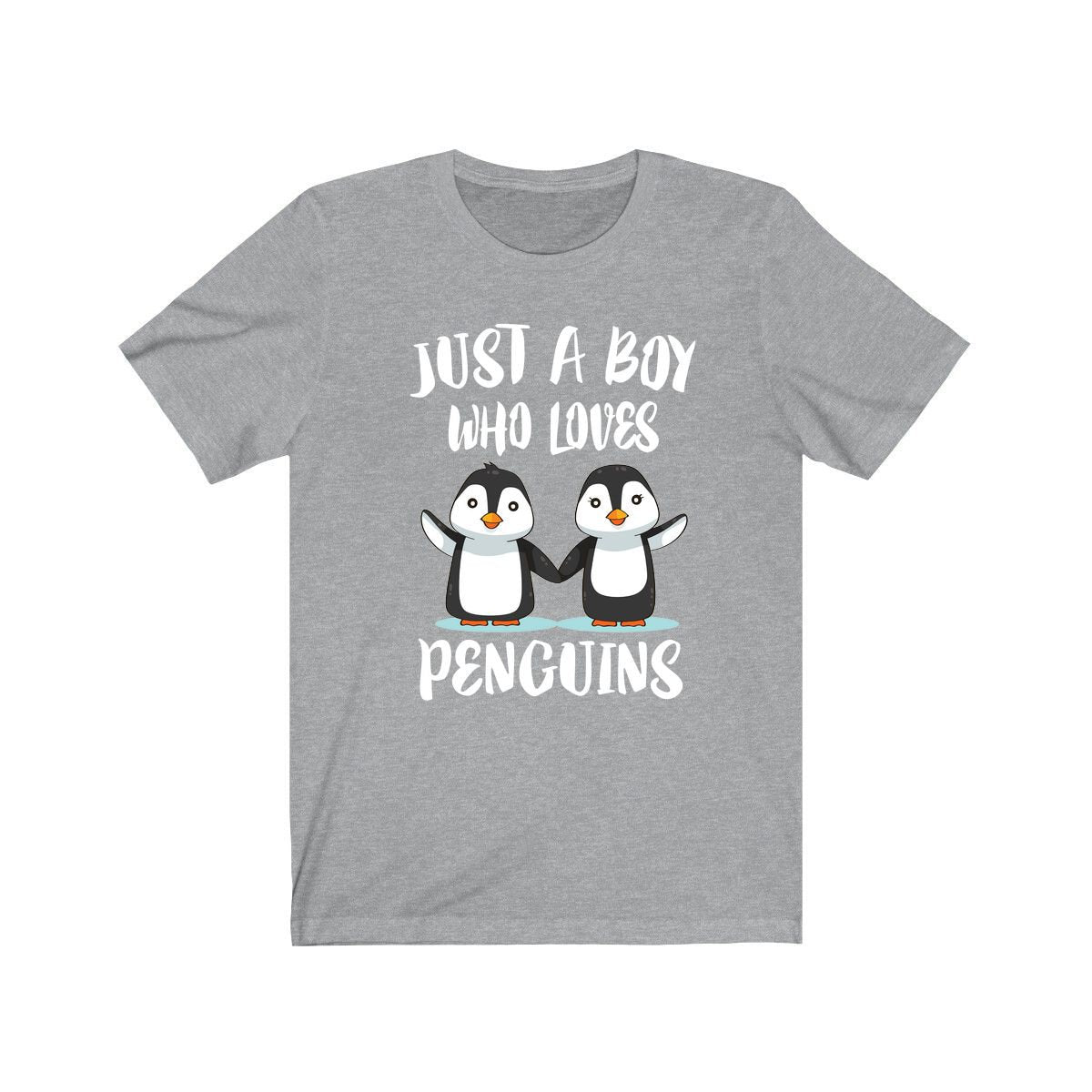 Just A Boy Who Loves Penguins Shirt, Penguin Lover Shirt, Birding Shirt, Penguin Lover, Animal Adult Kids Shirt Image 1