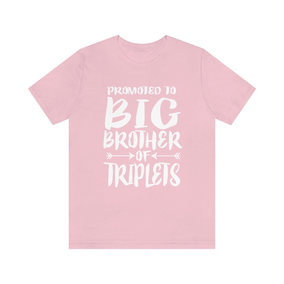 Promoted To Big Brother Of Triplets Shirt, Big Brother Of Triplets Gift, Big Brother Of Triplets T-Shirt Pregnancy Announcement Shirt Image 4