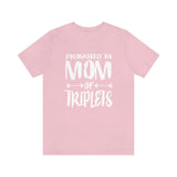 Promoted To Mom Of Triplets Shirt, Mom Of Triplets T-Shirt, Mother Of Triplets Gift Pregnancy Announcement Peas T-Shirt Image 4