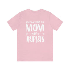 Promoted to mom of triplets peas in a pod pregnancy announcement tee