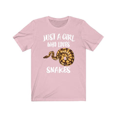Just A Girl Who Loves Snakes Shirt, Snake Lover Shirt, Snakes Lover Gift, Python Lover Shirt, Python Shirt, Animal Adult Kids Image 3
