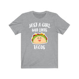 Just A Girl Who Loves Tacos Shirt, Taco Lover Shirt, Taco Lover Gift, Taco Lover Shirt, Taco Shirt, Animal Adult Kids Image 3