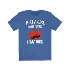 Just A Girl Who Loves Tomatoes Shirt - tomato print design