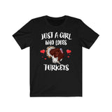 Just A Girl Who Loves Turkeys Bird Shirt, Turkey Lover Shirt, Turkey Lover Gift, Turkey Lover Shirt, Turkey Shirt, Animal Adult Kids Image 2
