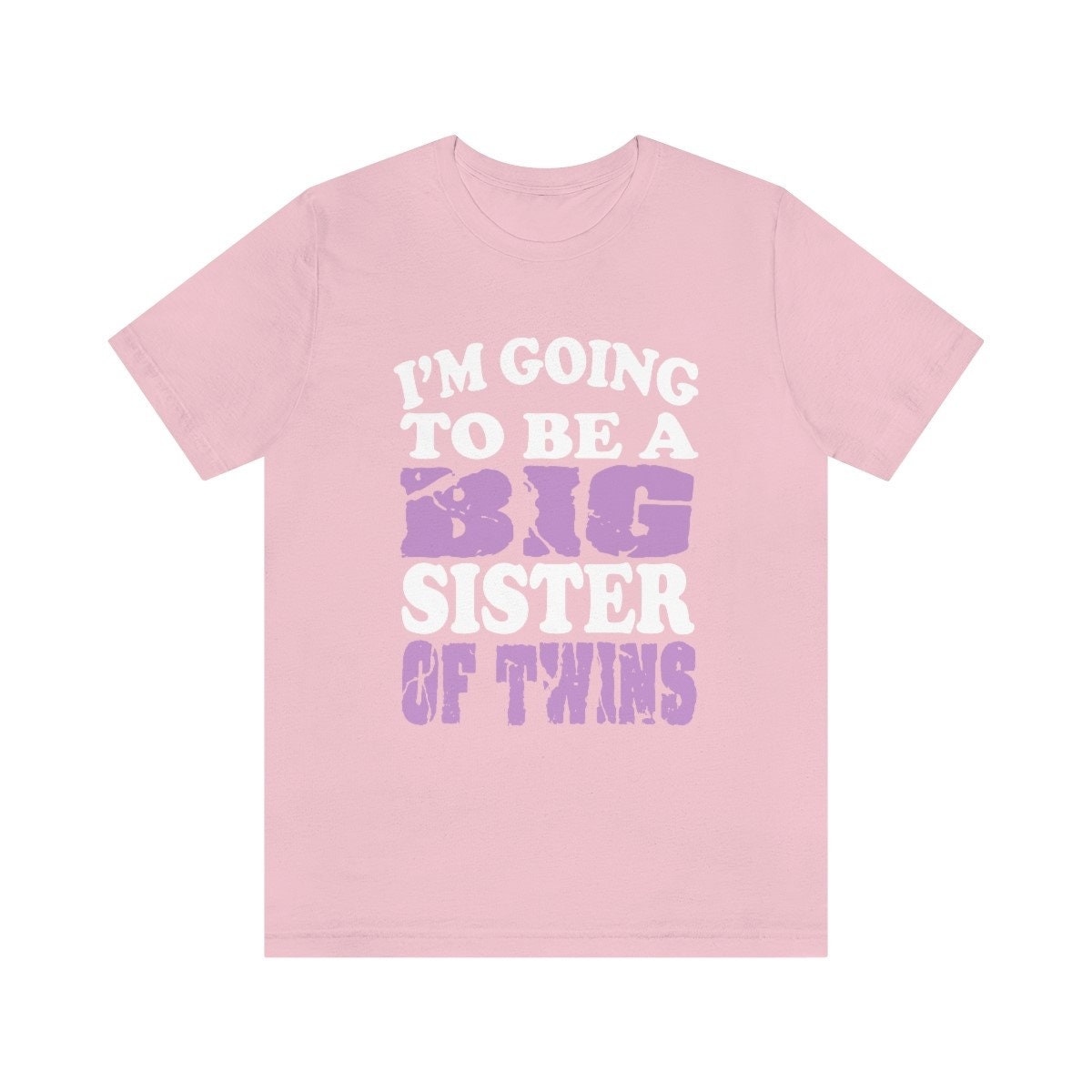 I'm Going To Be A Big Sister Of Twins Shirt, Big Sister Of Twins Gift, Sister Twins Shirt, New Sister Announcement T-Shirt Image 3