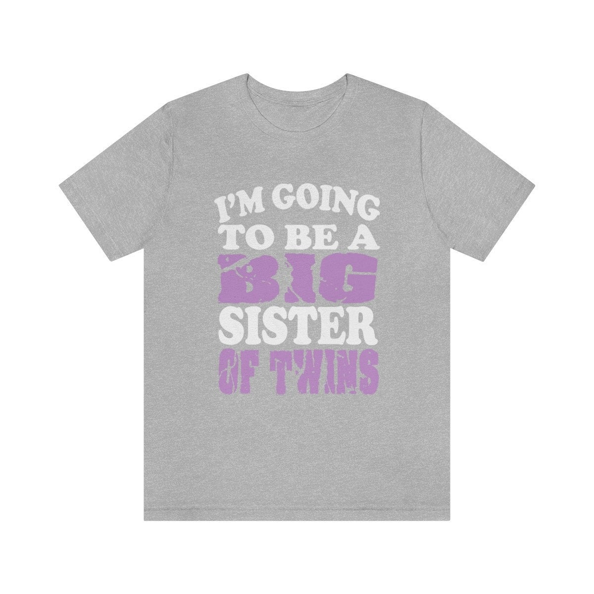 I'm Going To Be A Big Sister Of Twins Shirt, Big Sister Of Twins Gift, Sister Twins Shirt, New Sister Announcement T-Shirt Image 2