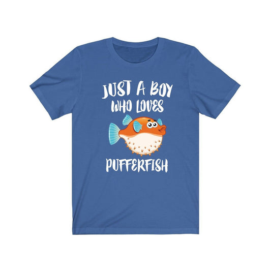 Just A Boy Who Loves Pufferfish Shirt - pufferfish print design