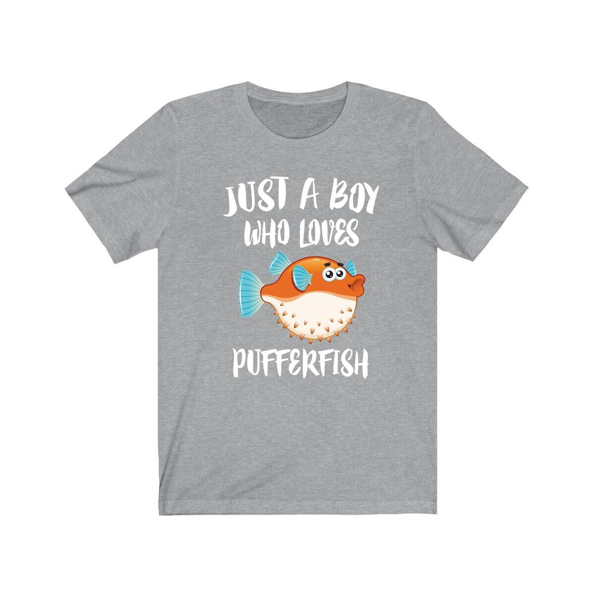 Just A Boy Who Loves Pufferfish Fish Shirt, Pufferfish Lover Shirt, Fish Shirt, Pufferfish Lover Gift, Animal Shirt Image 3