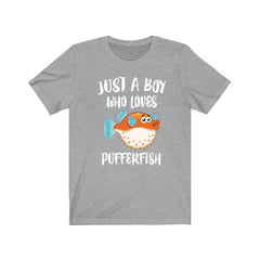 Just A Boy Who Loves Pufferfish Shirt - pufferfish print design