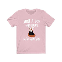 Just a boy who loves red pandas Himalayan bamboo forest animal tee