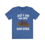 Just A Boy Who Loves Rhino Beetles Shirt, Rhino Beetle Lover Shirt, Rhino Beetle Shirt, Rhino Beetle Lover Gift, Animal Shirt Image 3