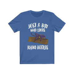Just A Boy Who Loves Rhino Beetles Shirt - rhino beetle print design