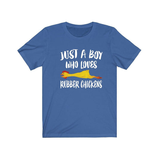 Just A Boy Who Loves Rubber Chicken Shirt - rubber chicken print design