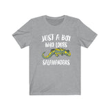Just A Boy Who Loves Salamanders Lizards Shirt, Salamander Lover Shirt, Salamander Shirt, Salamander Lover Gift, Animal Shirt Image 3