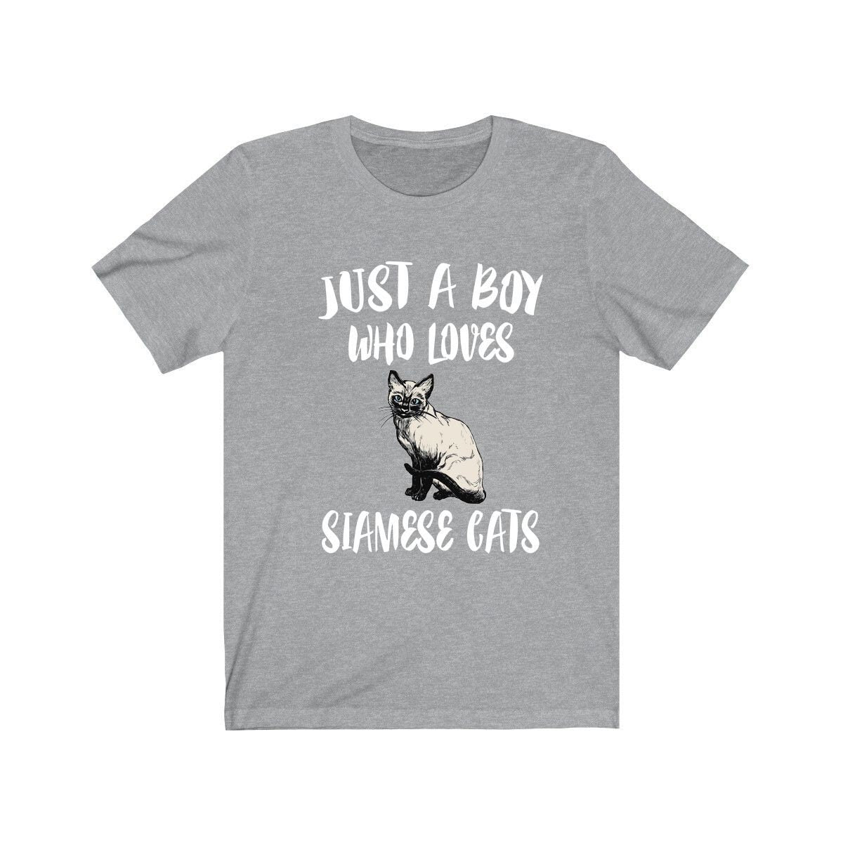 Just A Boy Who Loves Siamese Cats Shirt, Siamese Cat Lover Shirt, Cat Shirt, Siamese Cat Lover Gift, Animal Shirt Image 3