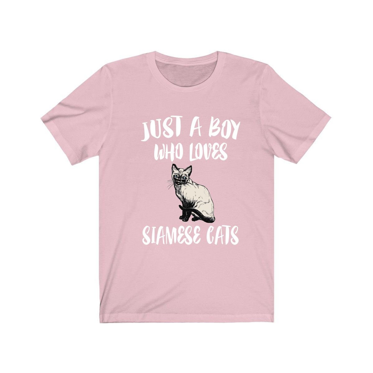 Just A Boy Who Loves Siamese Cats Shirt, Siamese Cat Lover Shirt, Cat Shirt, Siamese Cat Lover Gift, Animal Shirt Image 4