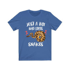 Just A Boy Who Loves Snakes Python Shirt - snake print design