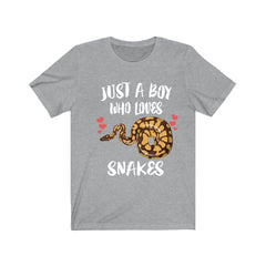 Just A Boy Who Loves Snakes Python Shirt - snake print design