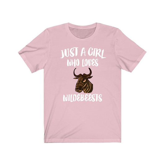Just A Girl Who Loves Wildebeest Shirt - wildebeest print design