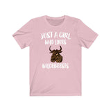 Just A Girl Who Loves Wildebeest Shirt, Wildebeest Lover Shirt, Wildebeest Lover Gift, Wildebeest Gift, Wildebeest Shirt, Animal Adult Kids Image 2