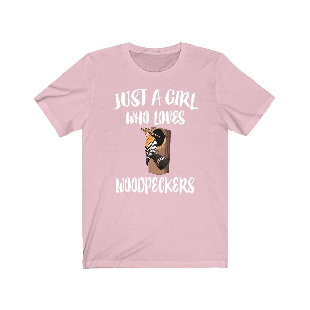 Just A Girl Who Loves Woodpeckers Birds Shirt, Woodpecker Lover Shirt, Woodpecker Lover Gift, Birding Gift, Bird Shirt, Animal Adult Kids Image 3
