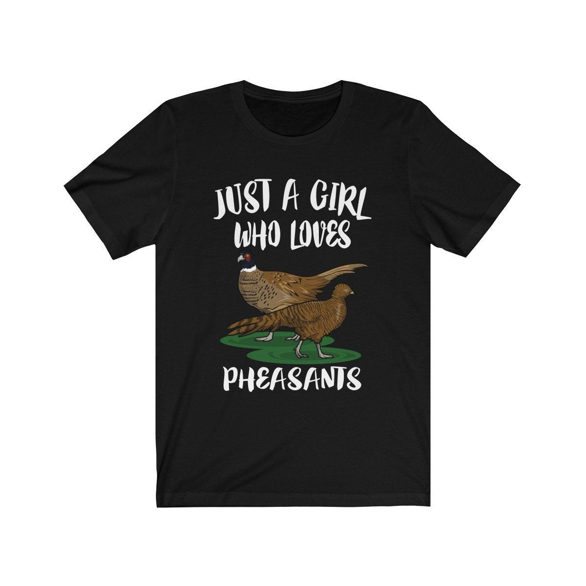 Just A Girl Who Loves Pheasants Shirt, Pheasant Lover Shirt, Birding Gift, Bird Lover Shirt,  Adult Toddler Kids Gift T-Shirt Image 4
