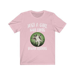 Just a girl who loves sugar gliders exotic marsupial pet tee