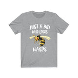 Just A Boy Who Loves Wasps Shirt, Wasp Lover Shirt, Wasp Shirt, Wasp Lover Gift, Animal Shirt Image 3