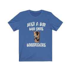 Just A Boy Who Loves Woodpeckers Shirt - woodpecker print design