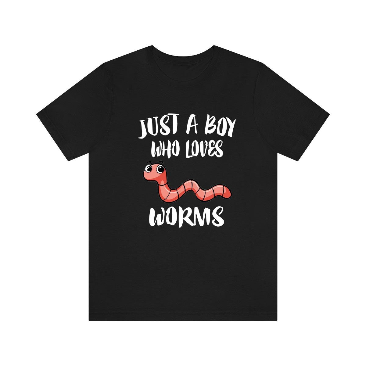 Just A Boy Who Loves Worms Shirt, Worm Lover Shirt, Worm Shirt, Worm Lover Gift, Animal Shirt Image 1