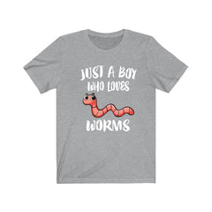 Just A Boy Who Loves Worms Shirt - worm print design