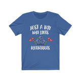 Just A Boy Who Loves Blueberries Shirt, Fruit Vegan Shirt, Blueberry Shirt, Blueberry Lover Shirt,  Adult Toddler Infant Kids Gift T-Shirt Image 3