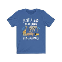Just A Boy Who Loves African Animals Shirt - african animals print design