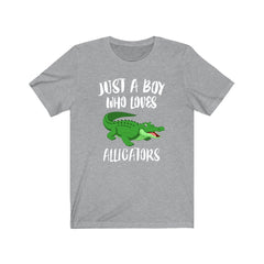 Just A Boy Who Loves Alligators Shirt - alligator print design