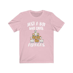 Just A Boy Who Loves Alpacas Shirt - alpaca print design