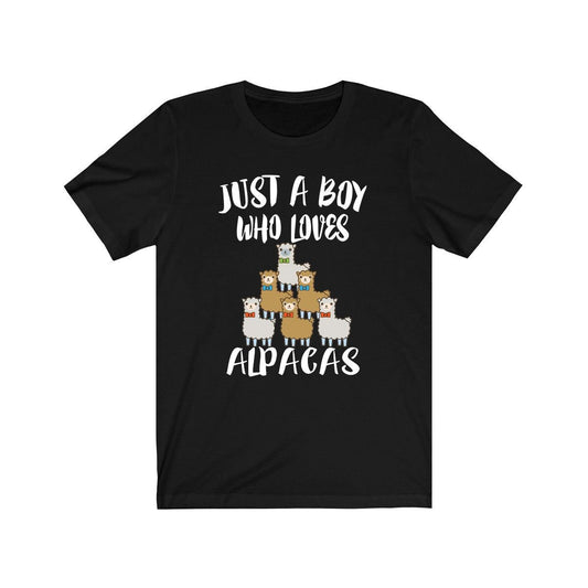 Just A Boy Who Loves Alpacas Shirt - alpaca print design