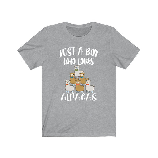 Just A Boy Who Loves Alpacas Shirt - alpaca print design