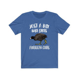 Just A Boy Who Loves American Coots Shirt, Bird Lover Shirt, Birding Shirt, Birding Lover Gift,  Adult Toddler Kids T-Shirt Image 2