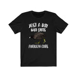 Just A Boy Who Loves American Coots Shirt, Bird Lover Shirt, Birding Shirt, Birding Lover Gift,  Adult Toddler Kids T-Shirt Image 3