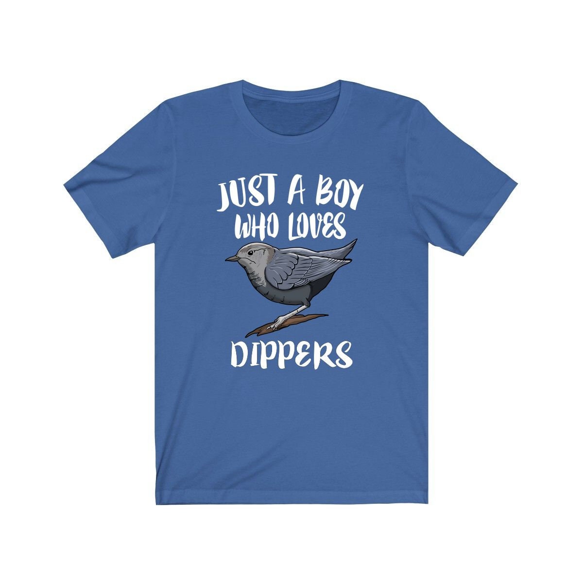 Just A Boy Who Loves Dippers Birds Shirt, Bird Lover Shirt, Birding Shirt, Birding Lover Gift,  Adult Toddler Kids T-Shirt Image 2