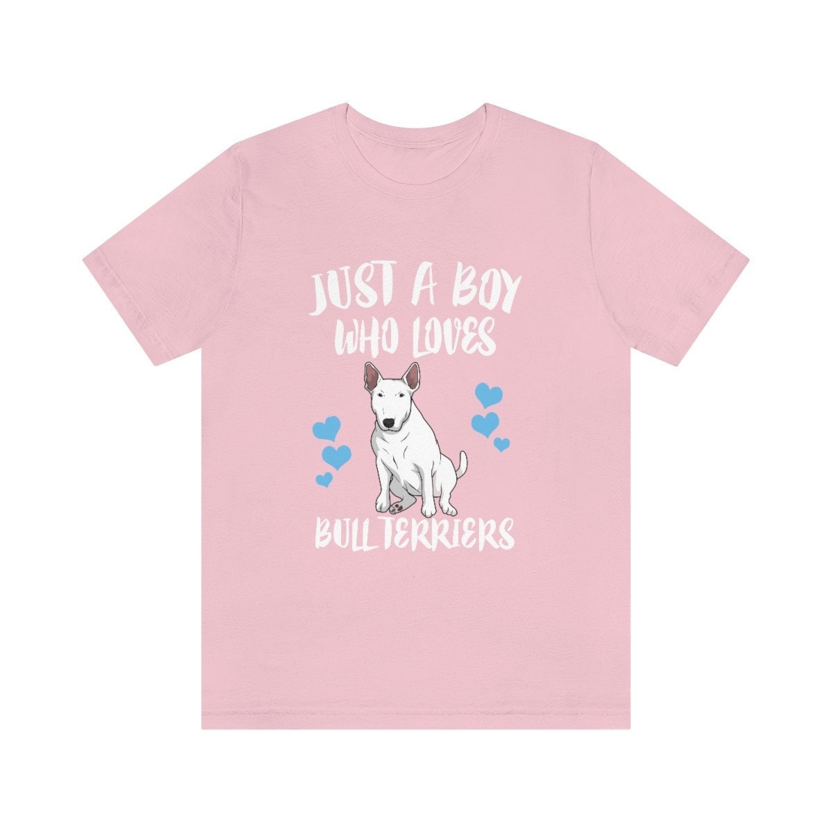 Just A Boy Who Loves Bull Terriers Dog Shirt, Bull Terrier Lover Shirt, Bull Terrier Shirt, Dog Lover Gift, Animal Adult Kids T-Shirt Image 4