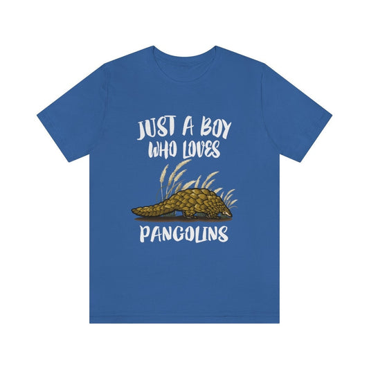 Just a boy who loves pangolins endangered scaly mammal tee