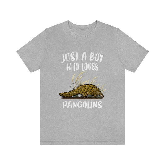 Just a boy who loves pangolins endangered scaly mammal tee