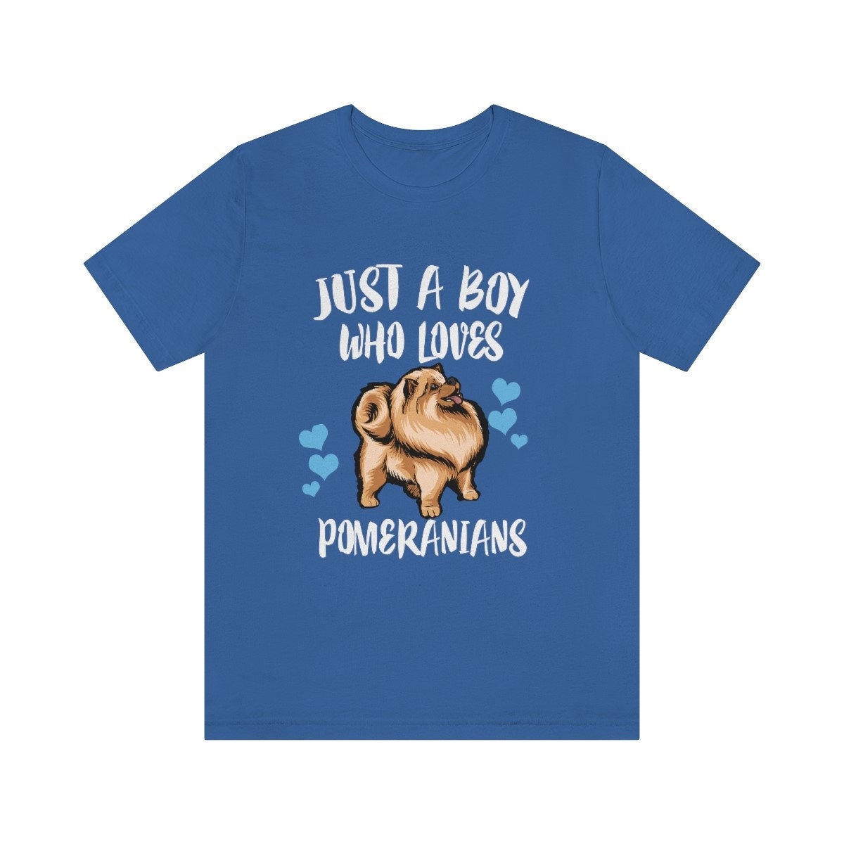 Just A Boy Who Loves Pomeranians Dog Shirt, Pomeranian Lover Shirt, Pomeranian Shirt, Dog Lover Gift, Animal Adult Kids T-Shirt Image 3