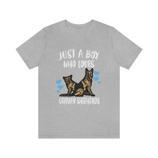 Just A Boy Who Loves German Shepherds Shirt - German Shepherd print design